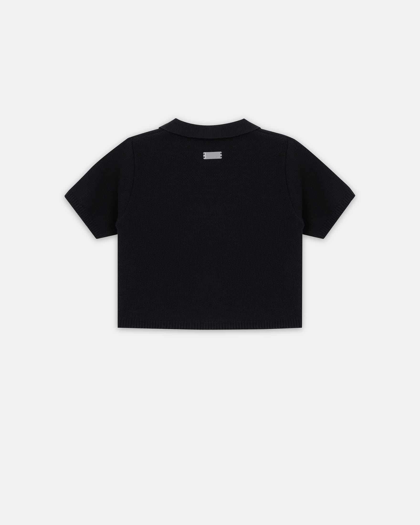 W Holy State Undergold Studio Polo Shirt Black - miniatura 3