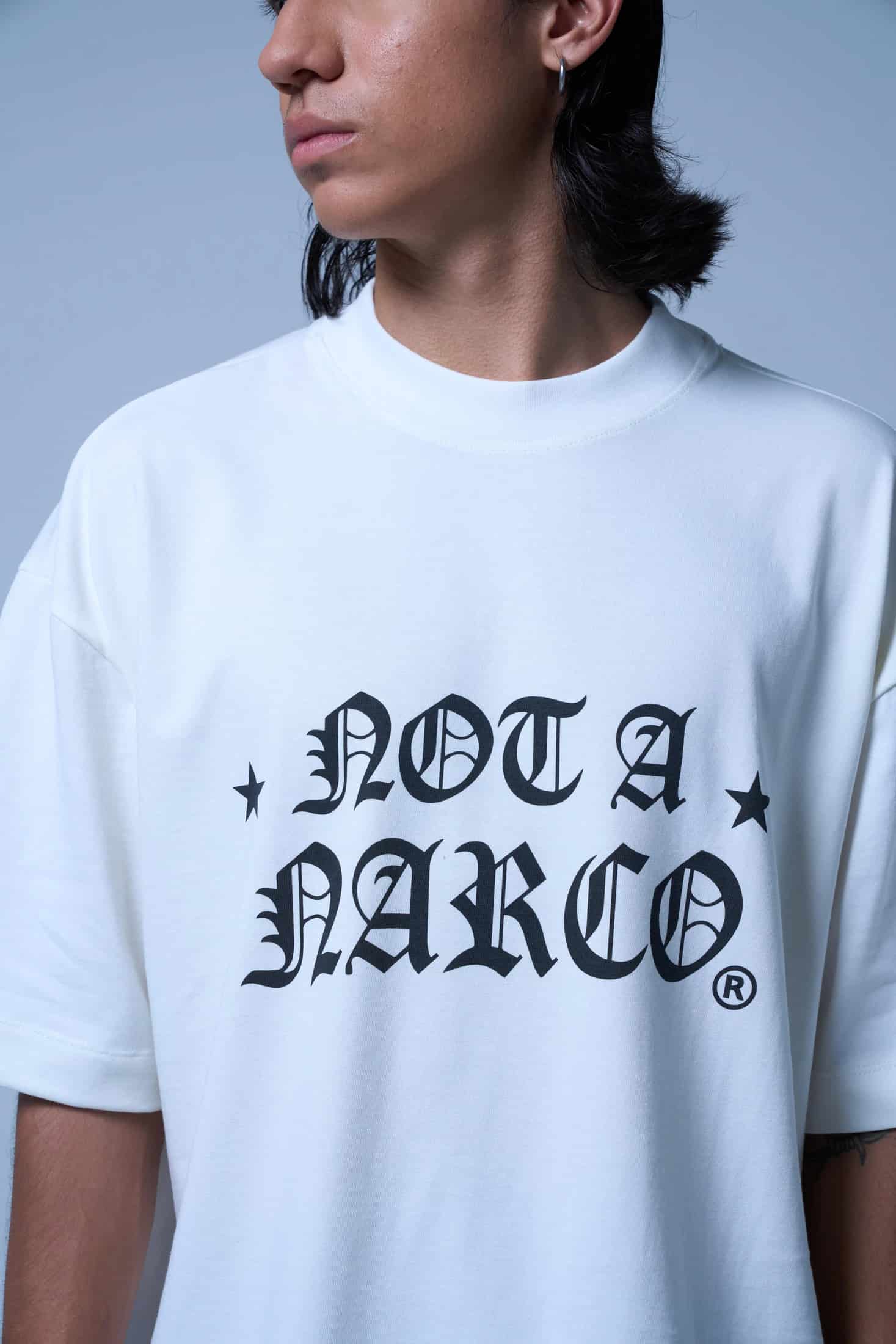 NOT A NARCO STAR CREME T-SHIRT - miniatura 6