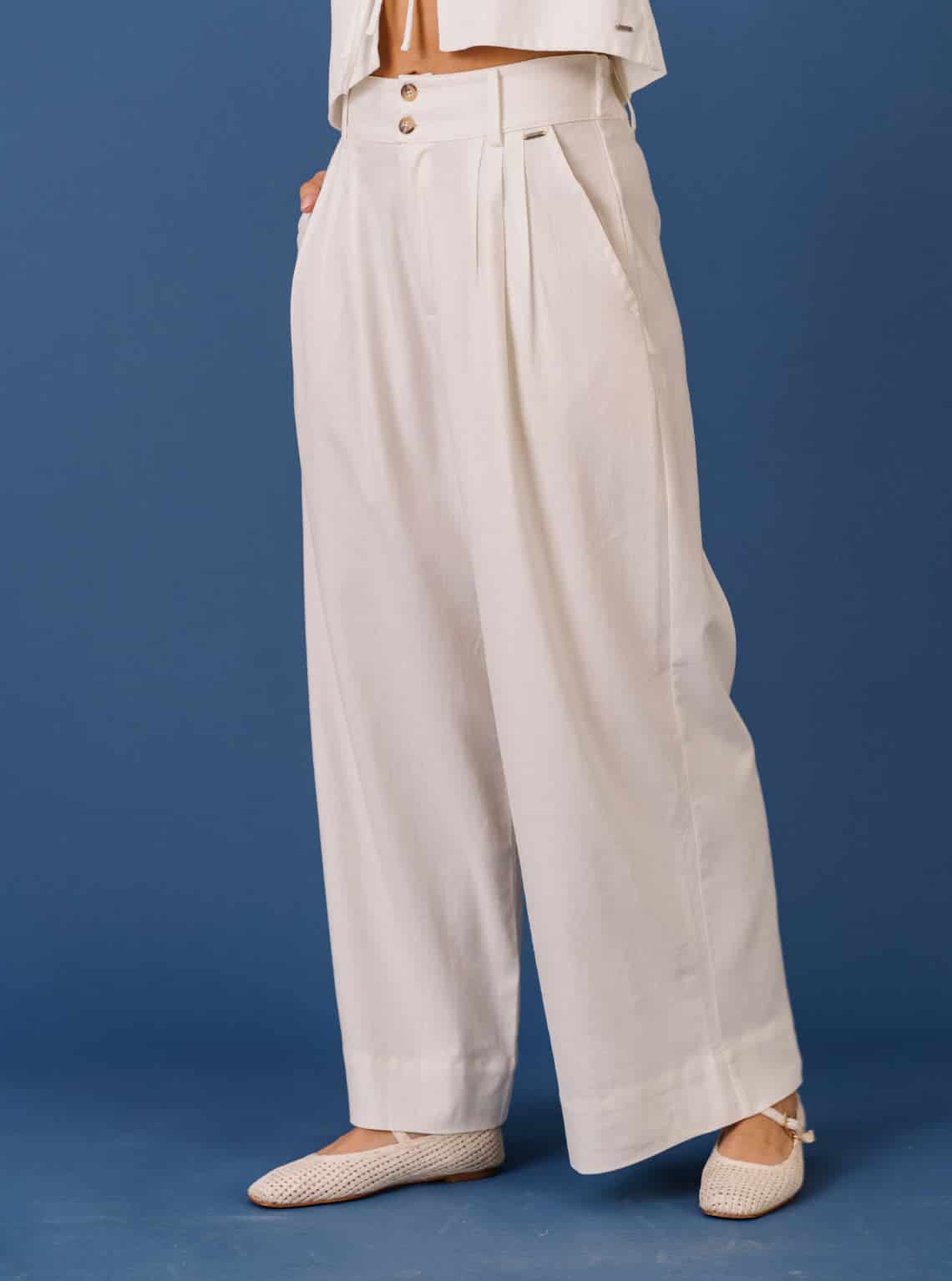 PANTALÓN CANVAS IVORY - miniatura 4