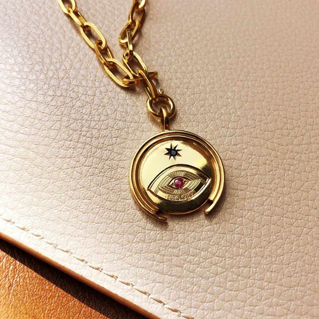 MONEDA SOHUM OJO LUMINI RUBI ORO - miniatura 1