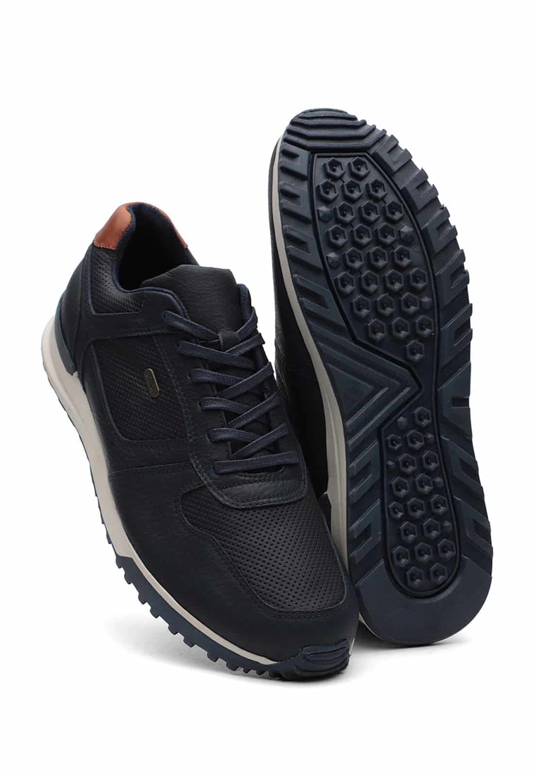 Tenis de cuero para hombre color azul | Armori x Los Caballeros - miniatura 3