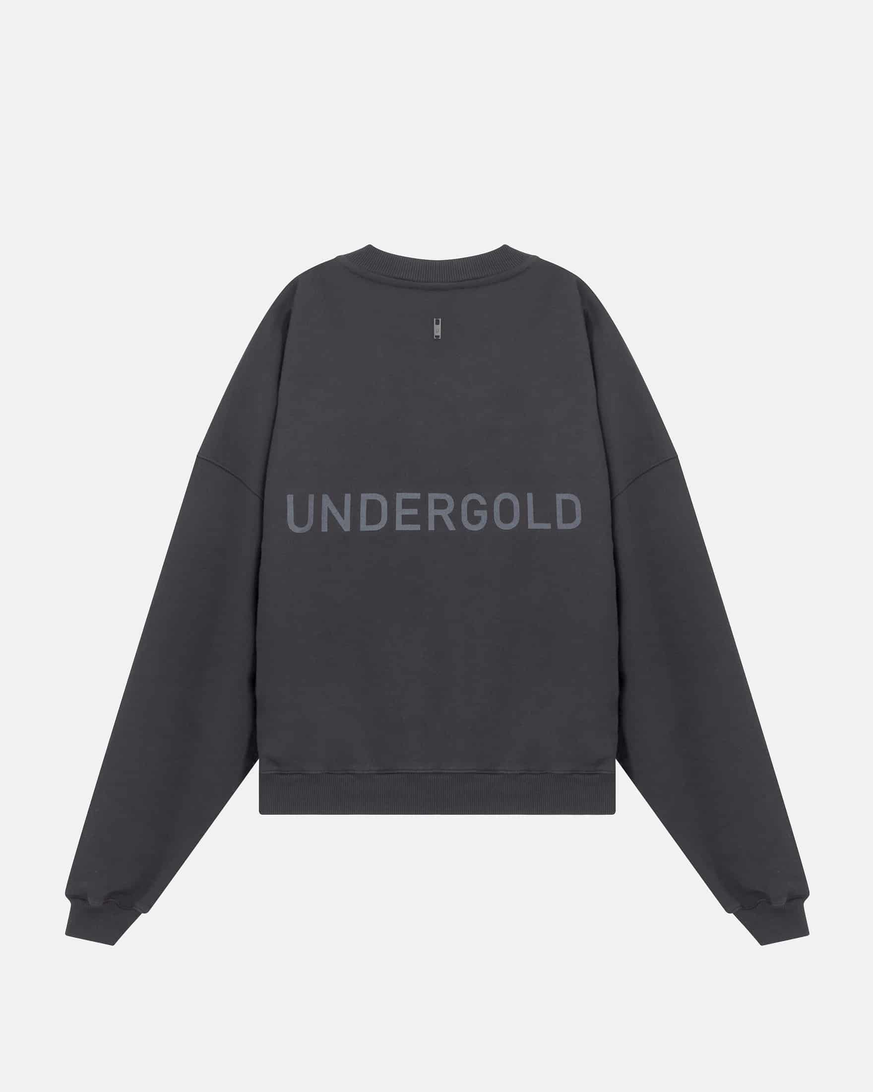 Line Basic Boxy Fit Crewneck Dark Gray - miniatura 1