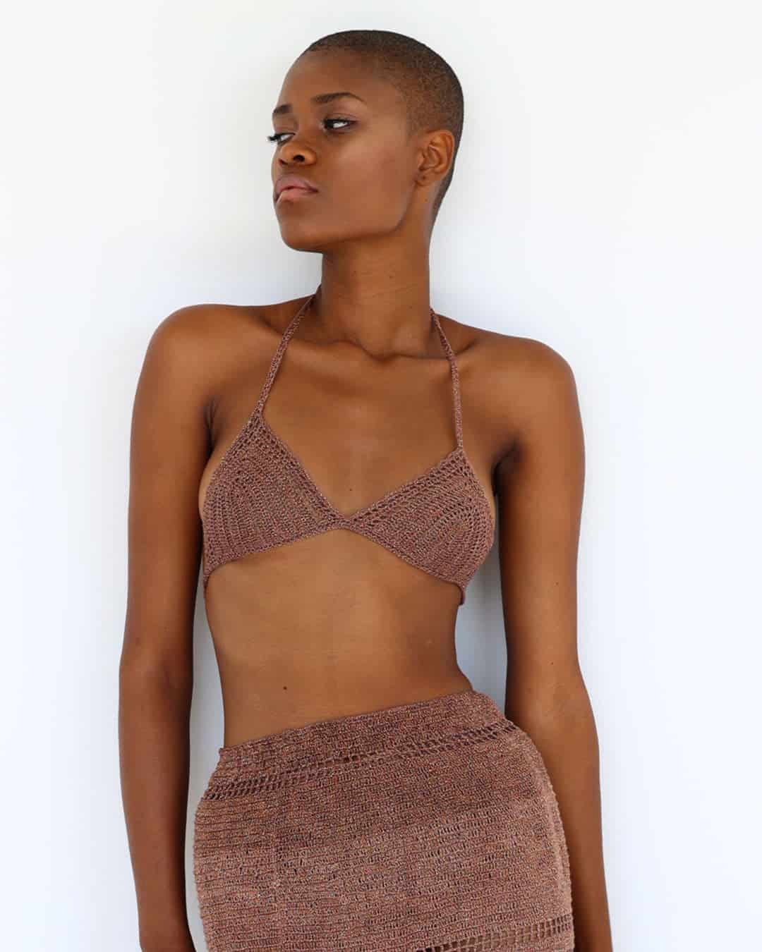 Top Crochet Bikini Ipapüle Brown - miniatura 2
