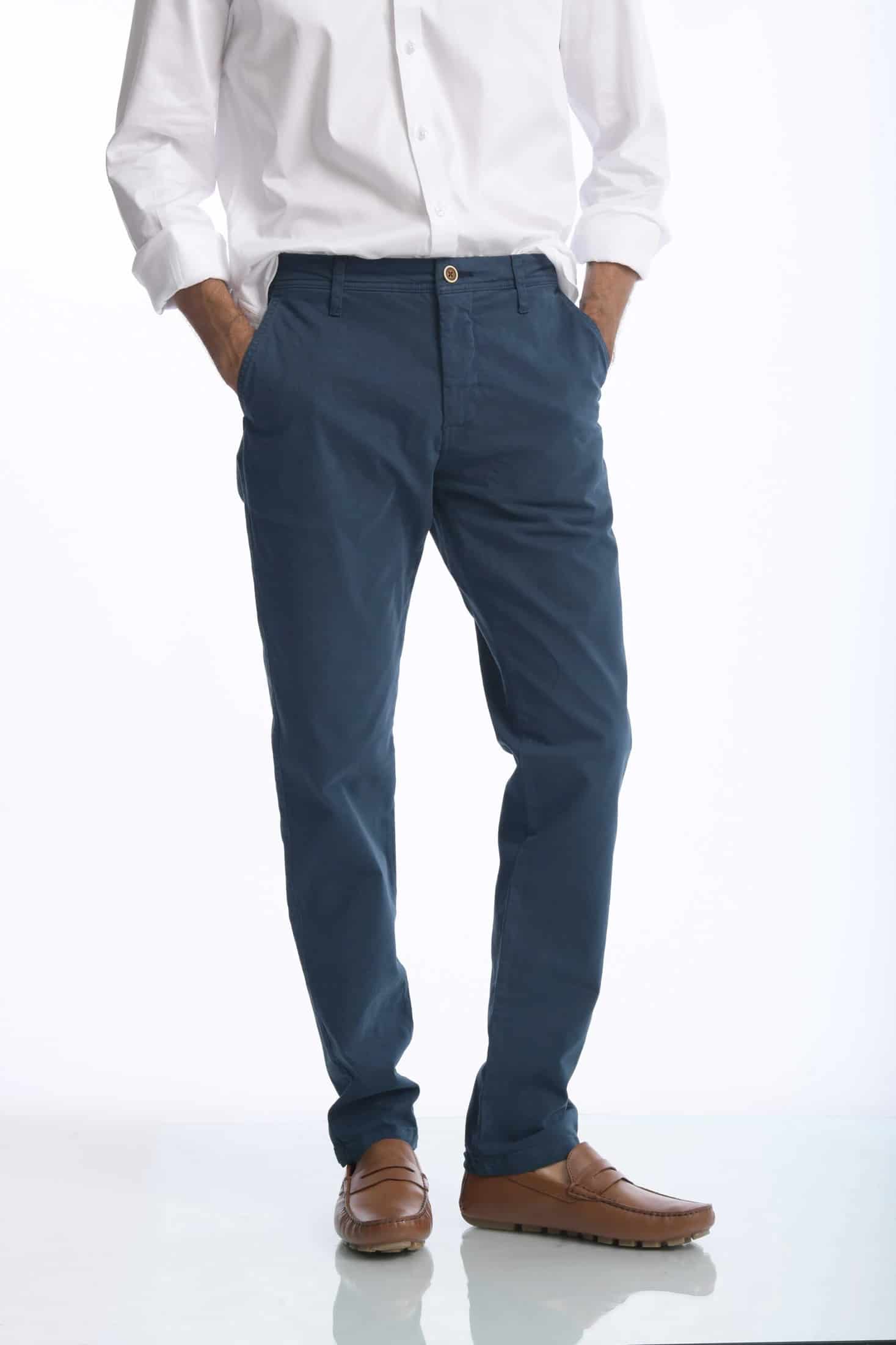 Pantalón Chino Dril Azul Marino - miniatura 16