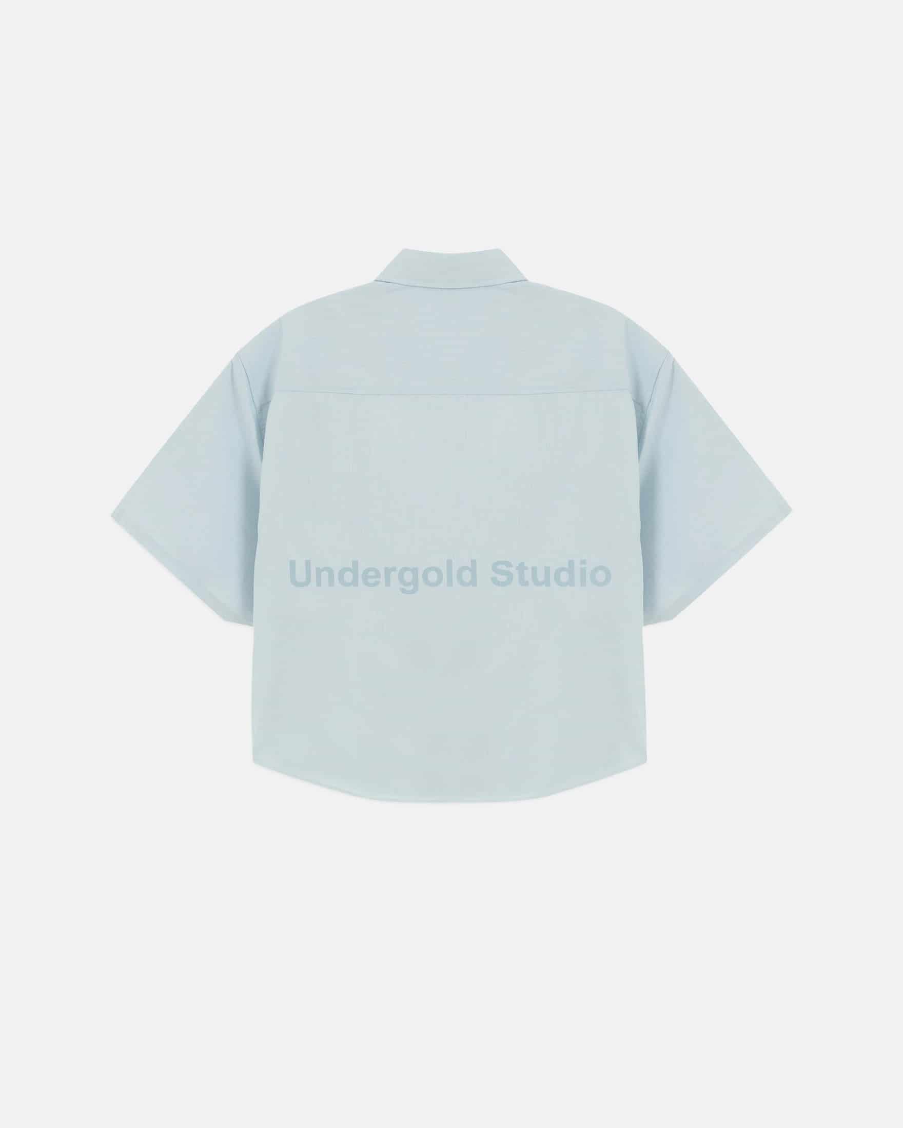 Basics Undergold Studio Boxy Fit Shirt Light Blue - miniatura 1