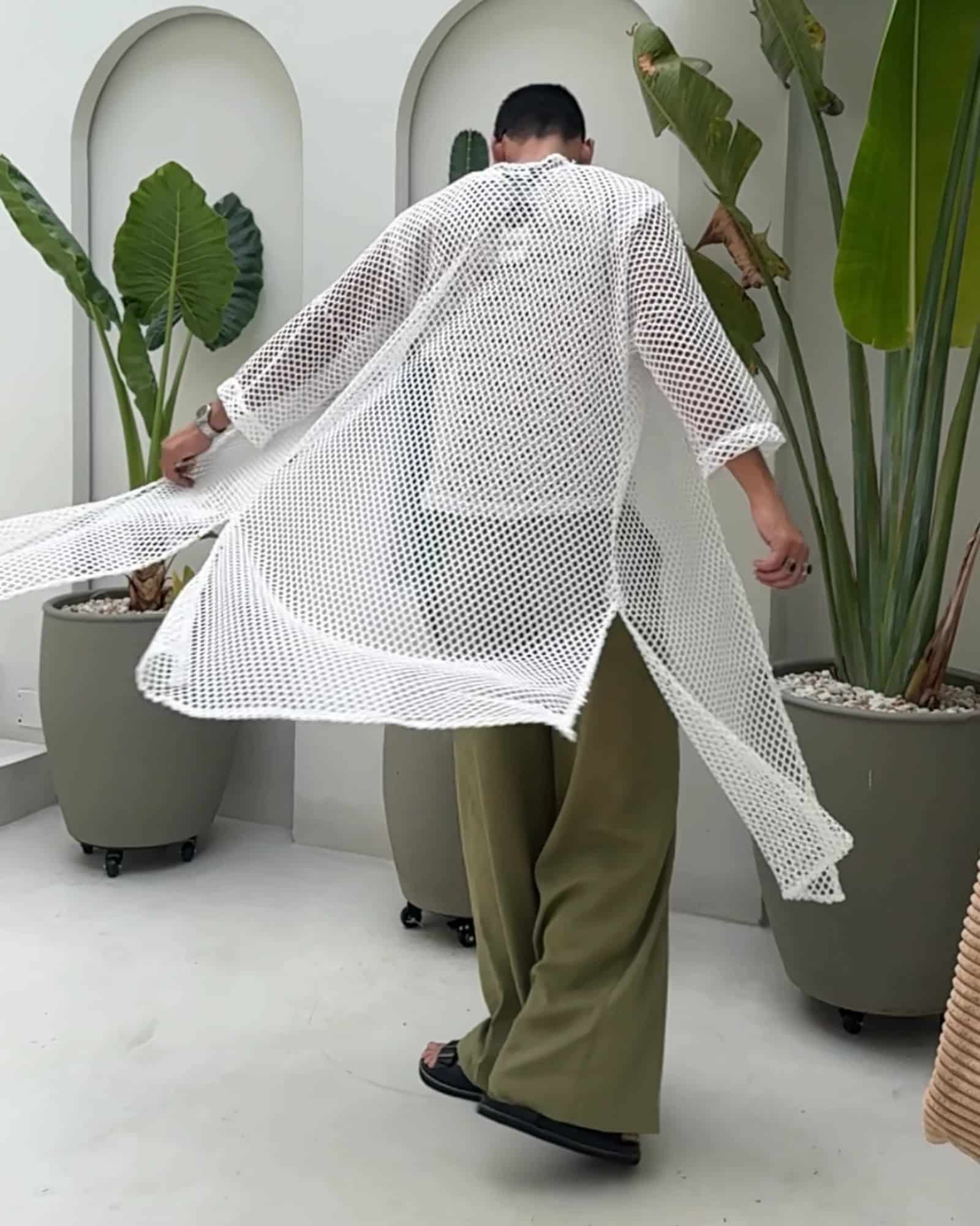 Kimono largo white - miniatura 2