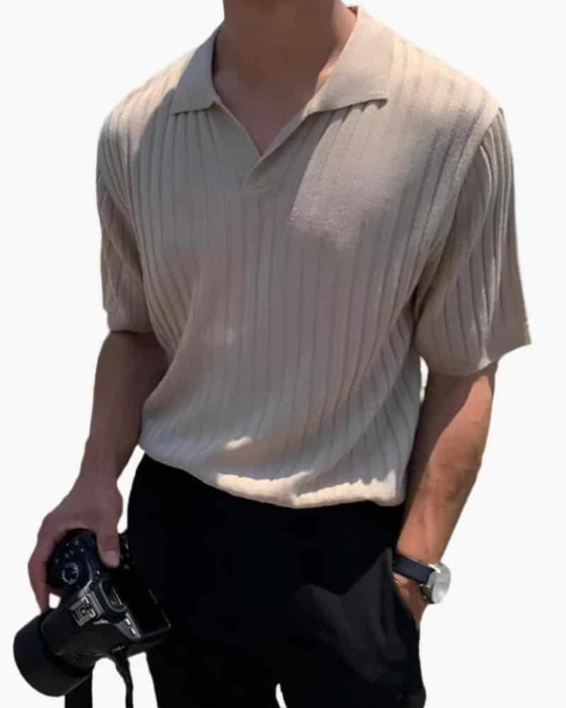 Florence - Ribbed Cotton Polo - miniatura 3