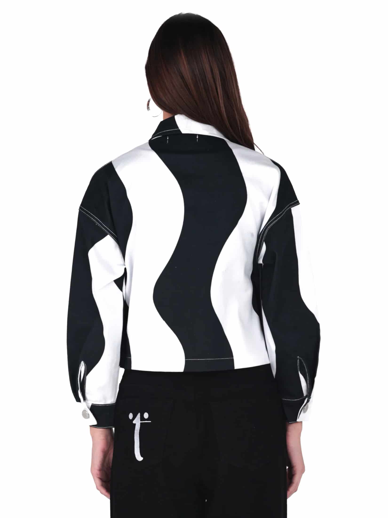 Chaqueta Pasado Blanco y Negro - miniatura 6