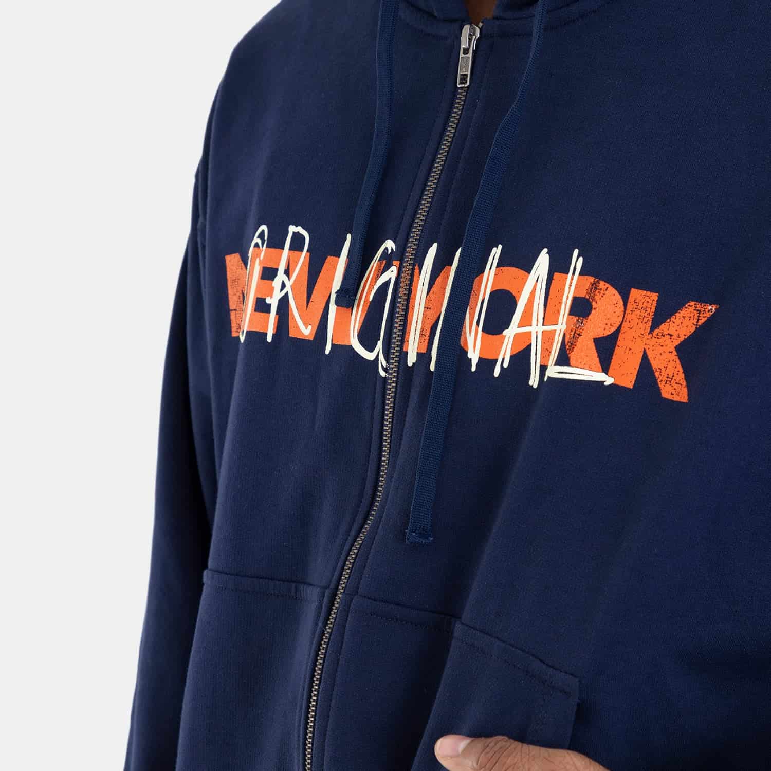 Zip Hoodie Regular Fit Dark Blue - miniatura 4