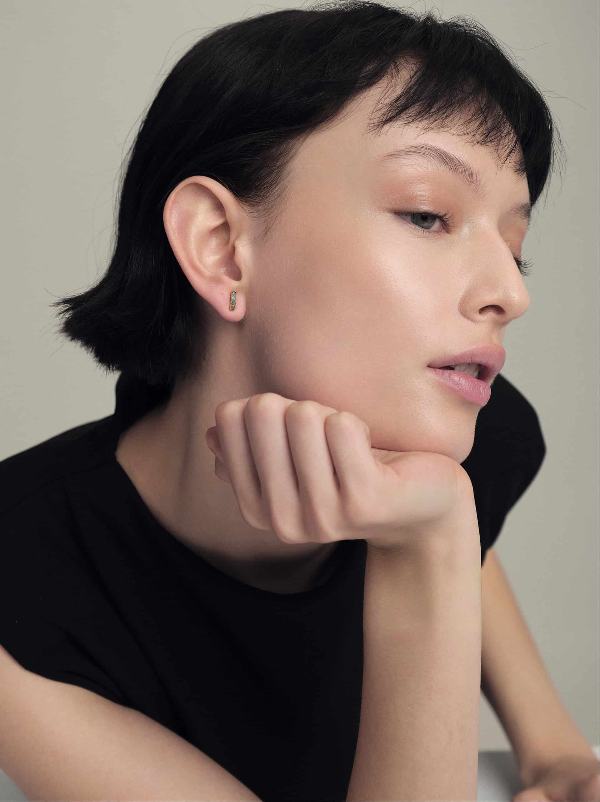 Aretes 4 Stone Studs Small Mini - miniatura 3