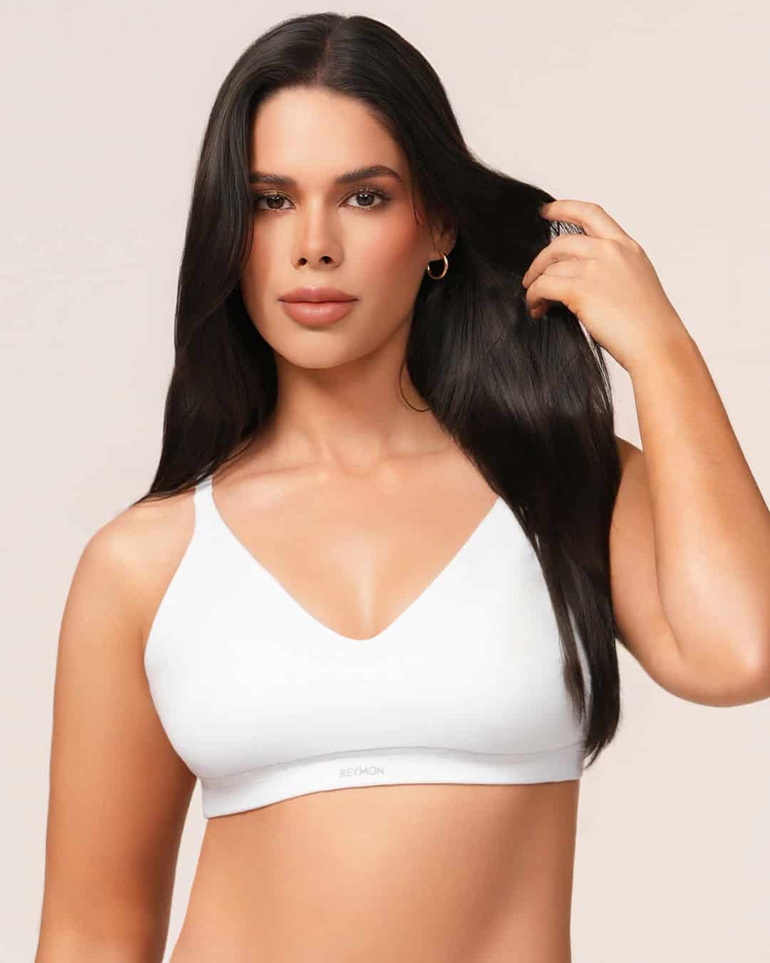 Top Prehormado en Microfibra con Almohadillas Removibles y Broche Ref. 450 - miniatura 4