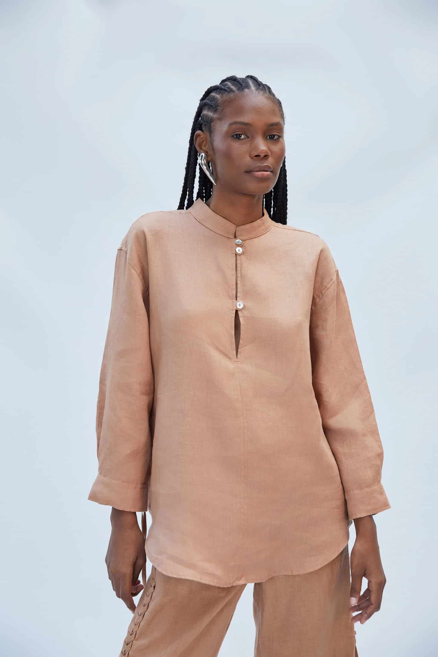 NIA SHIRT MOCCA - miniatura 1