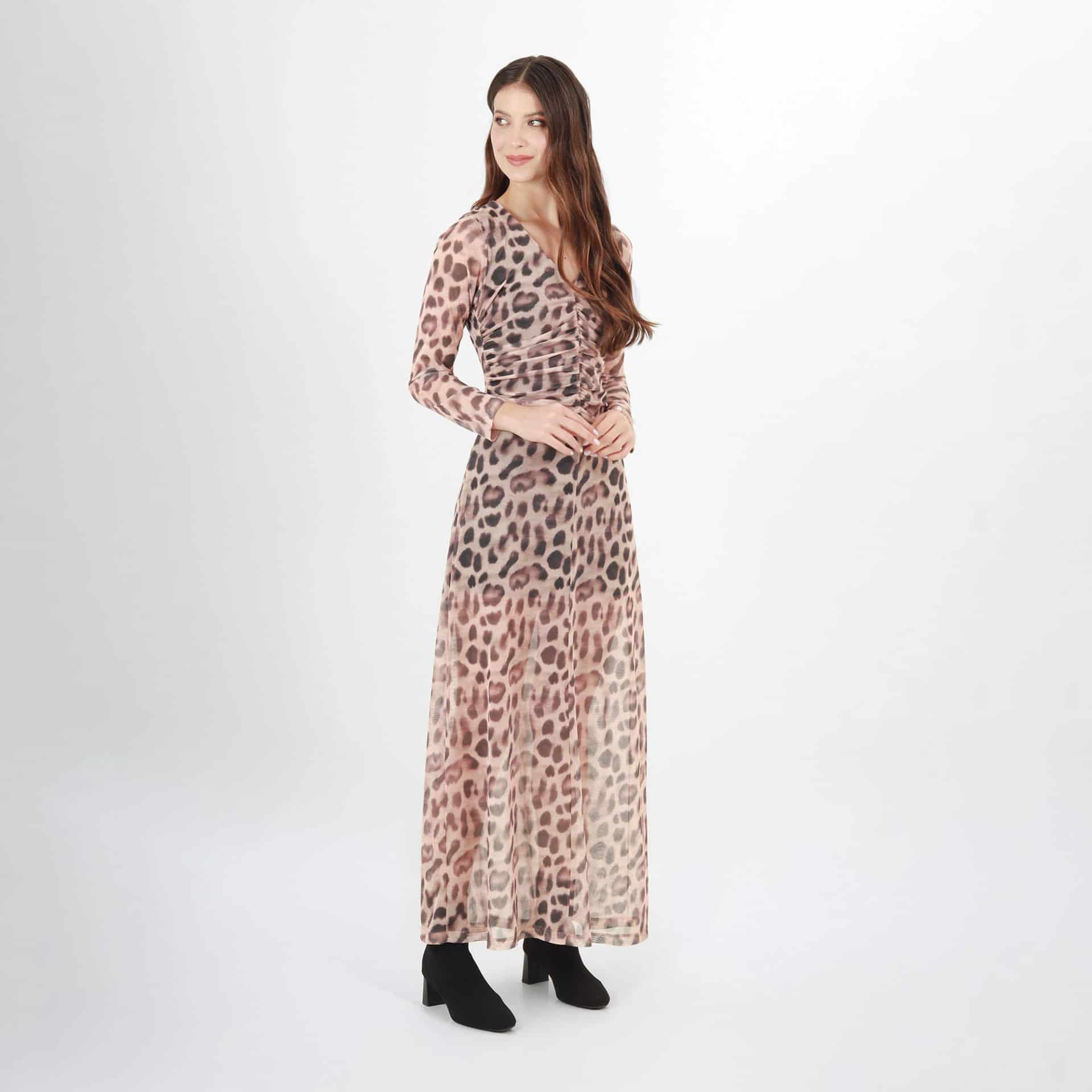 Vestido Cuello V Manga Larga - miniatura 4