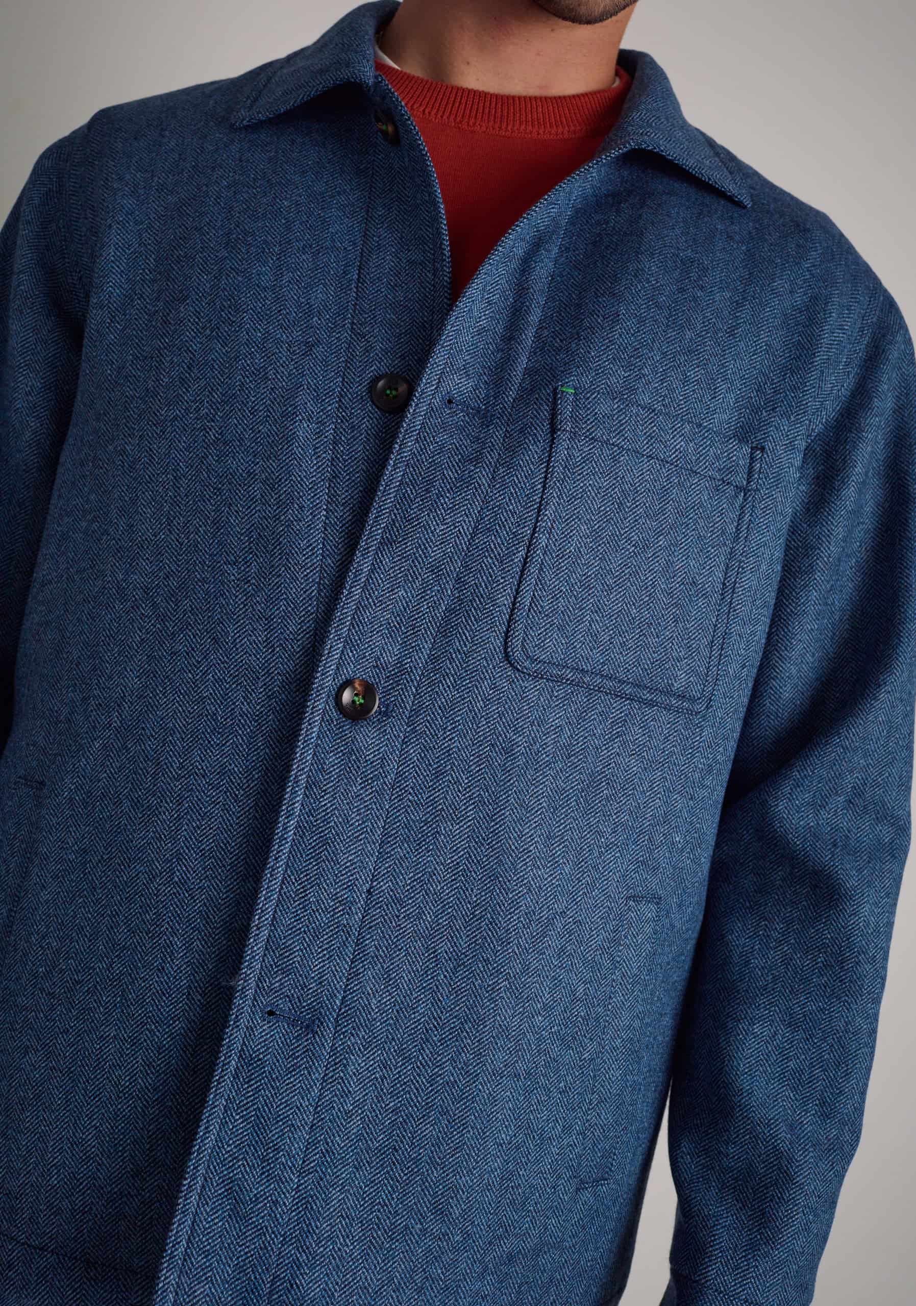 Chaqueta H Clapton Espina Azul Medio - miniatura 4