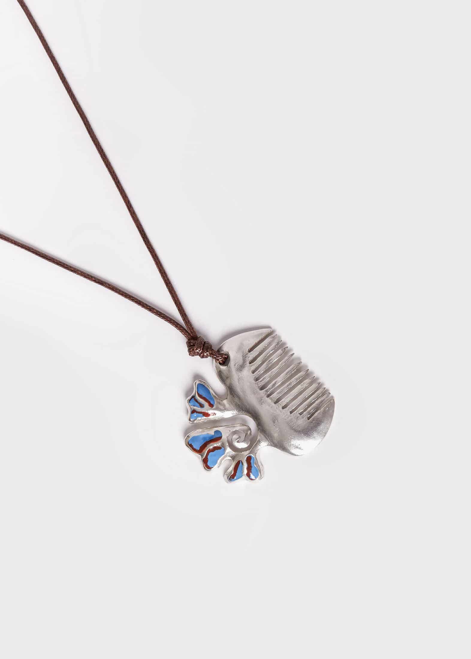 Collar Peineta Azul - miniatura 4