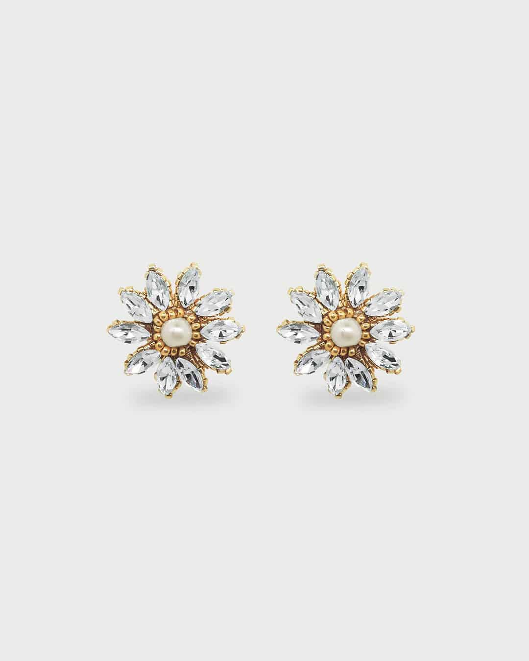 Aretes Pétalos Cristal - miniatura 1