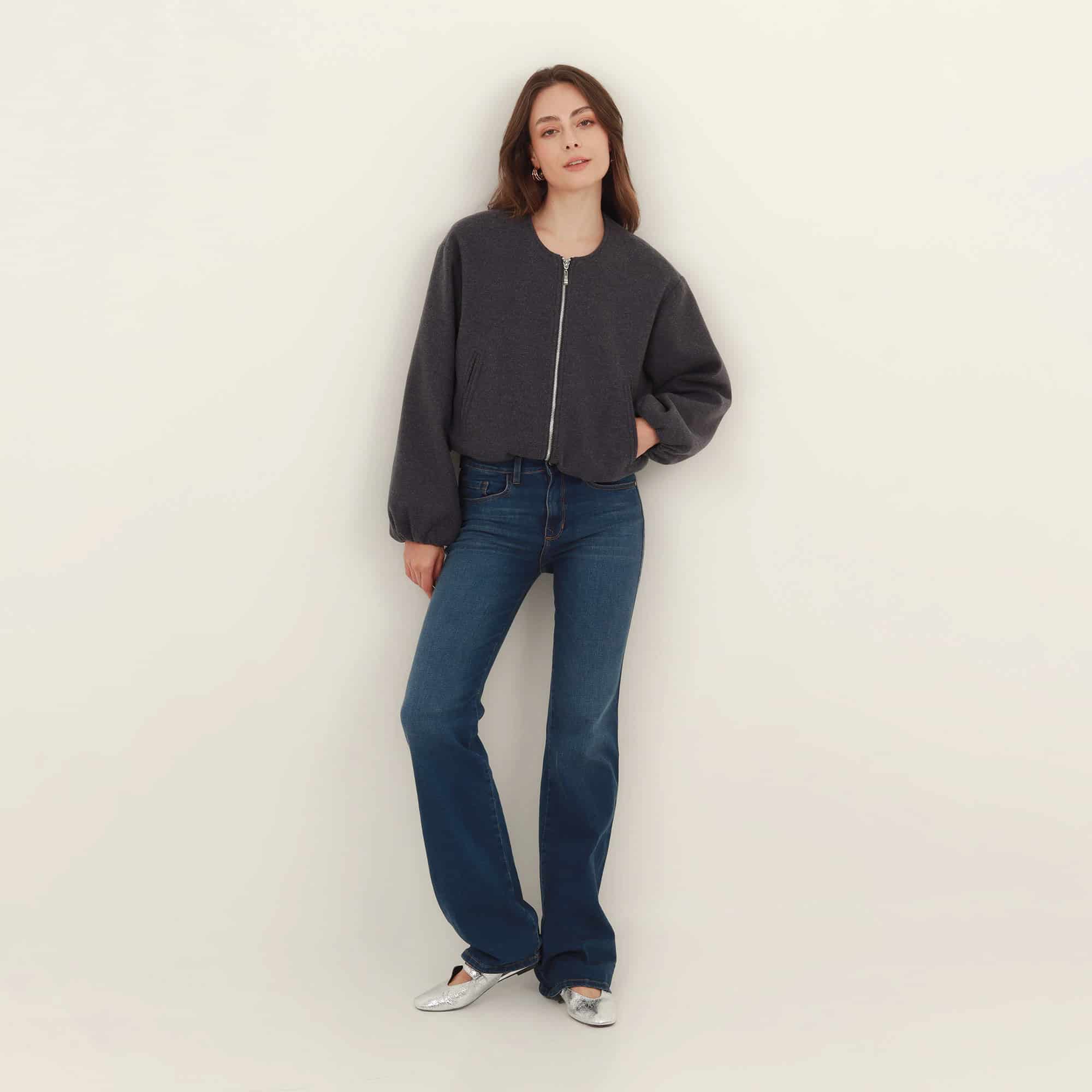 Chaqueta bomber cuello redondo - miniatura 9