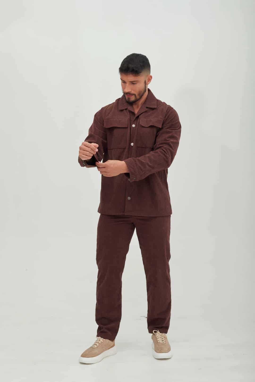 Pantalón Corduroy Marrón - miniatura 1