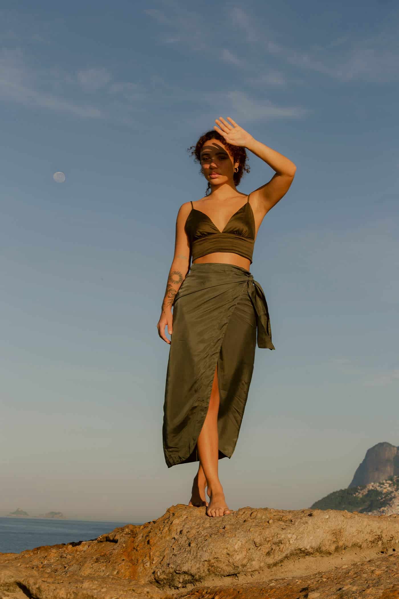 The Cupro Wrap Skirt - miniatura 5