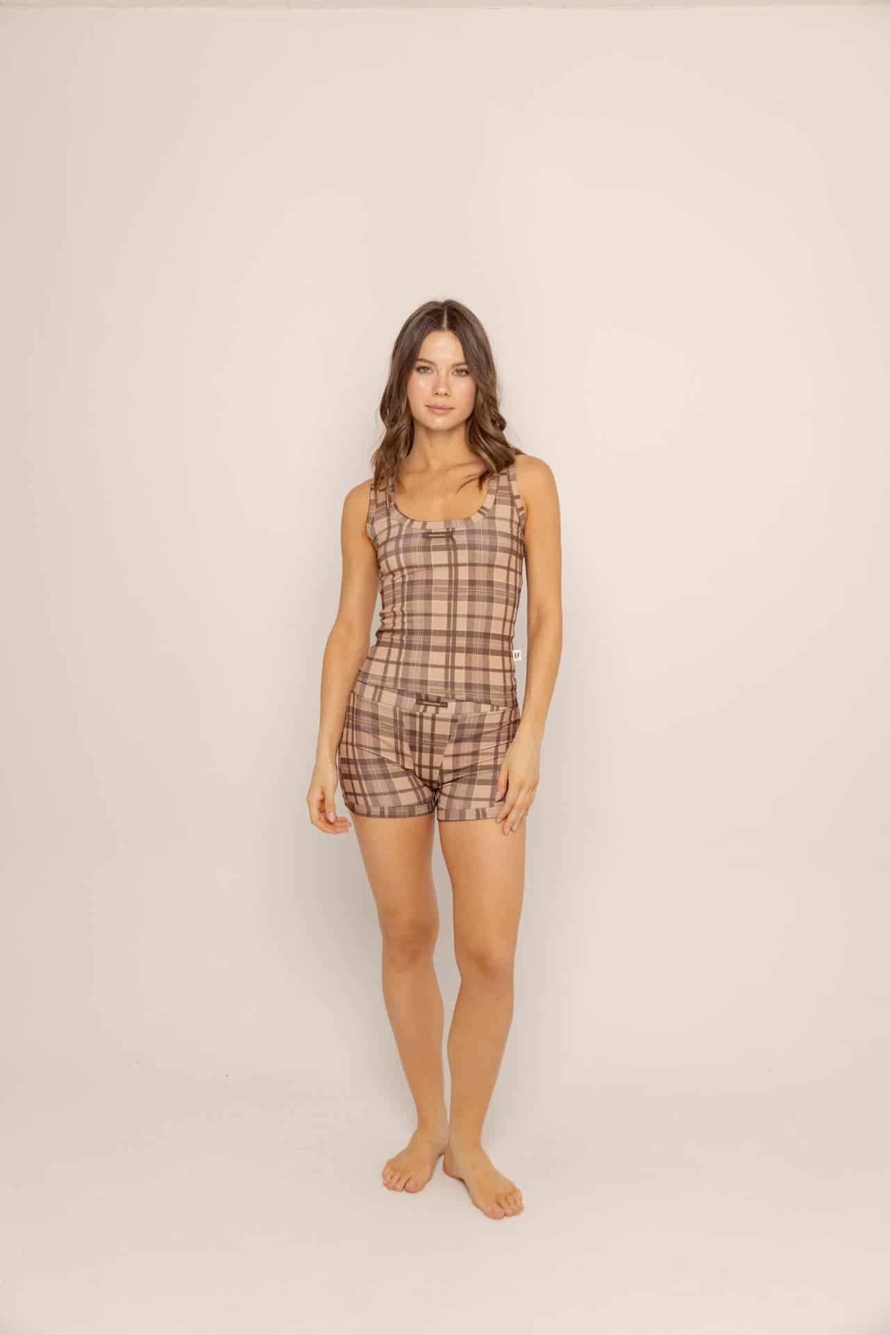 Set short Madrid Mocha Plaid - miniatura 5
