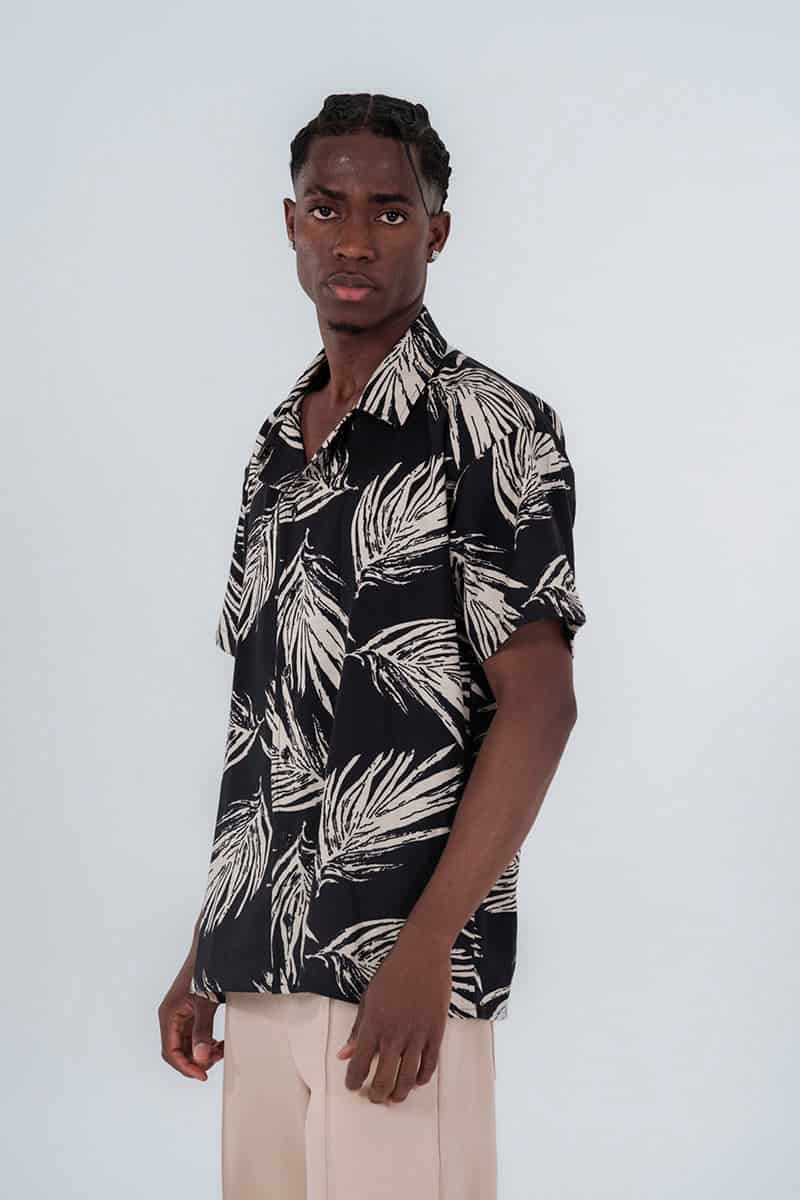 Camisa moda hoja hueso - miniatura 4