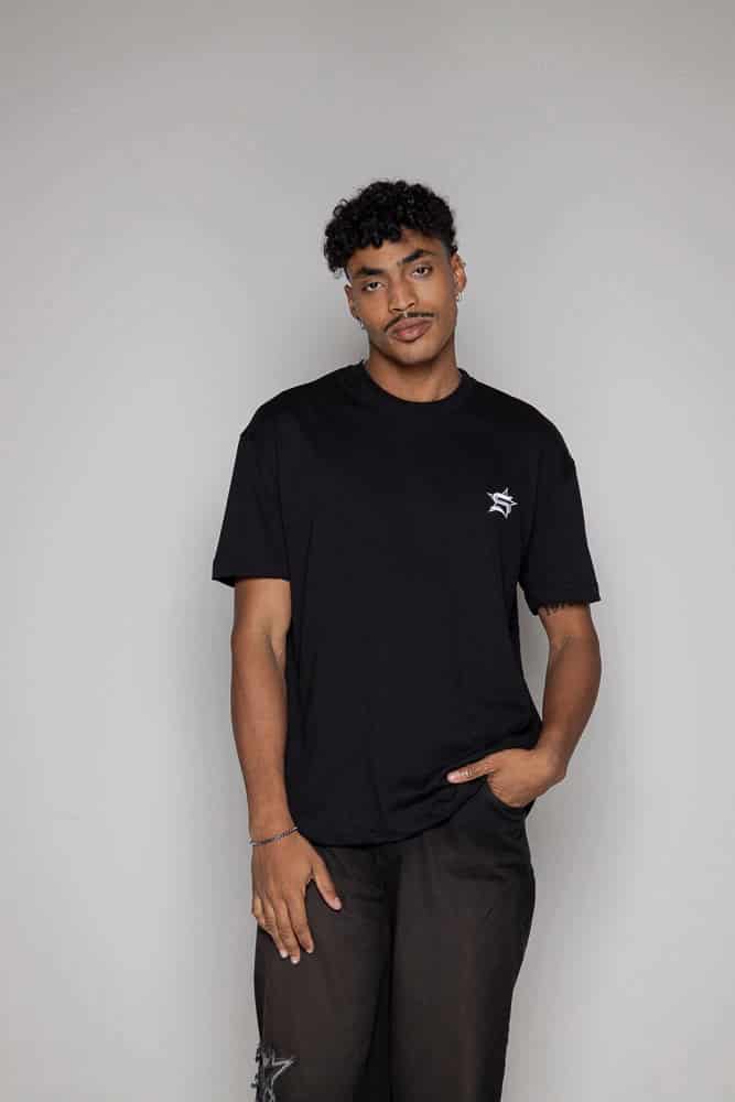Camiseta Courage Regular-Negra - miniatura 5