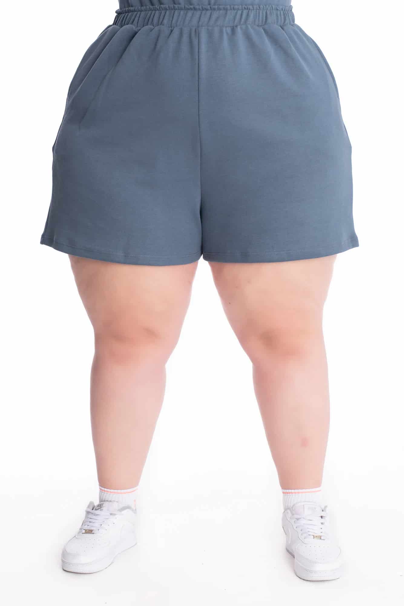 Short Lorena Azul Tela Premium - miniatura 7