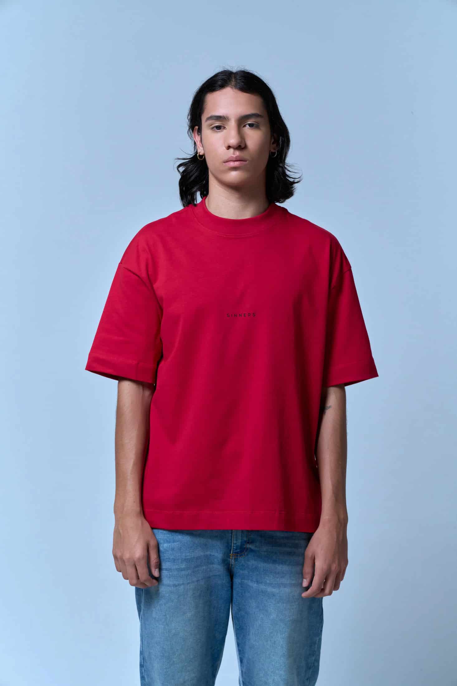 CENTER LOGO RED T-SHIRT - miniatura 4