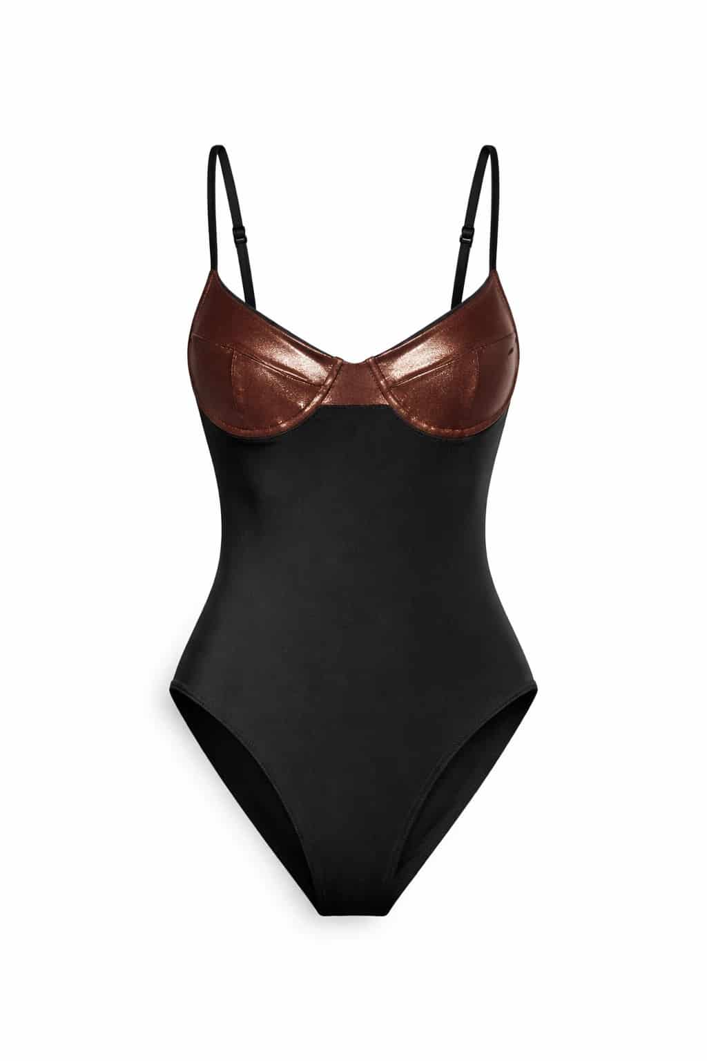 ARIA BODYSUIT - BLACK/COPPER - miniatura 8