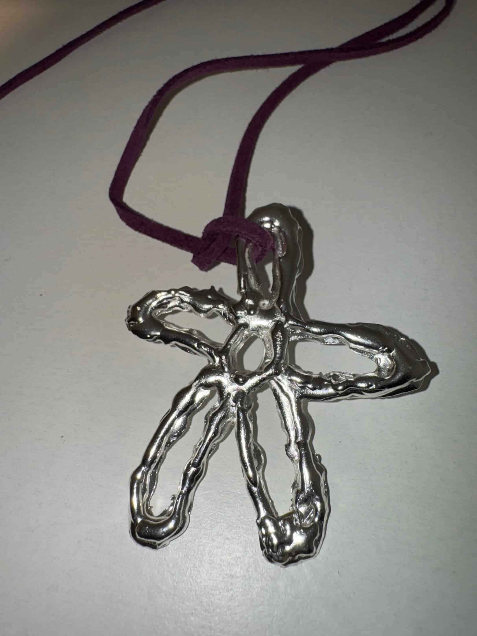 Charm de Flor en metal - miniatura 1