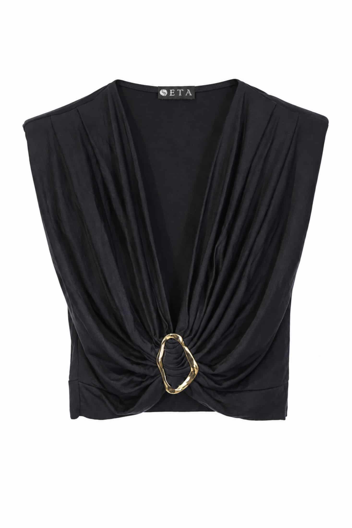 BUCKLE TOP BLACK - miniatura 1
