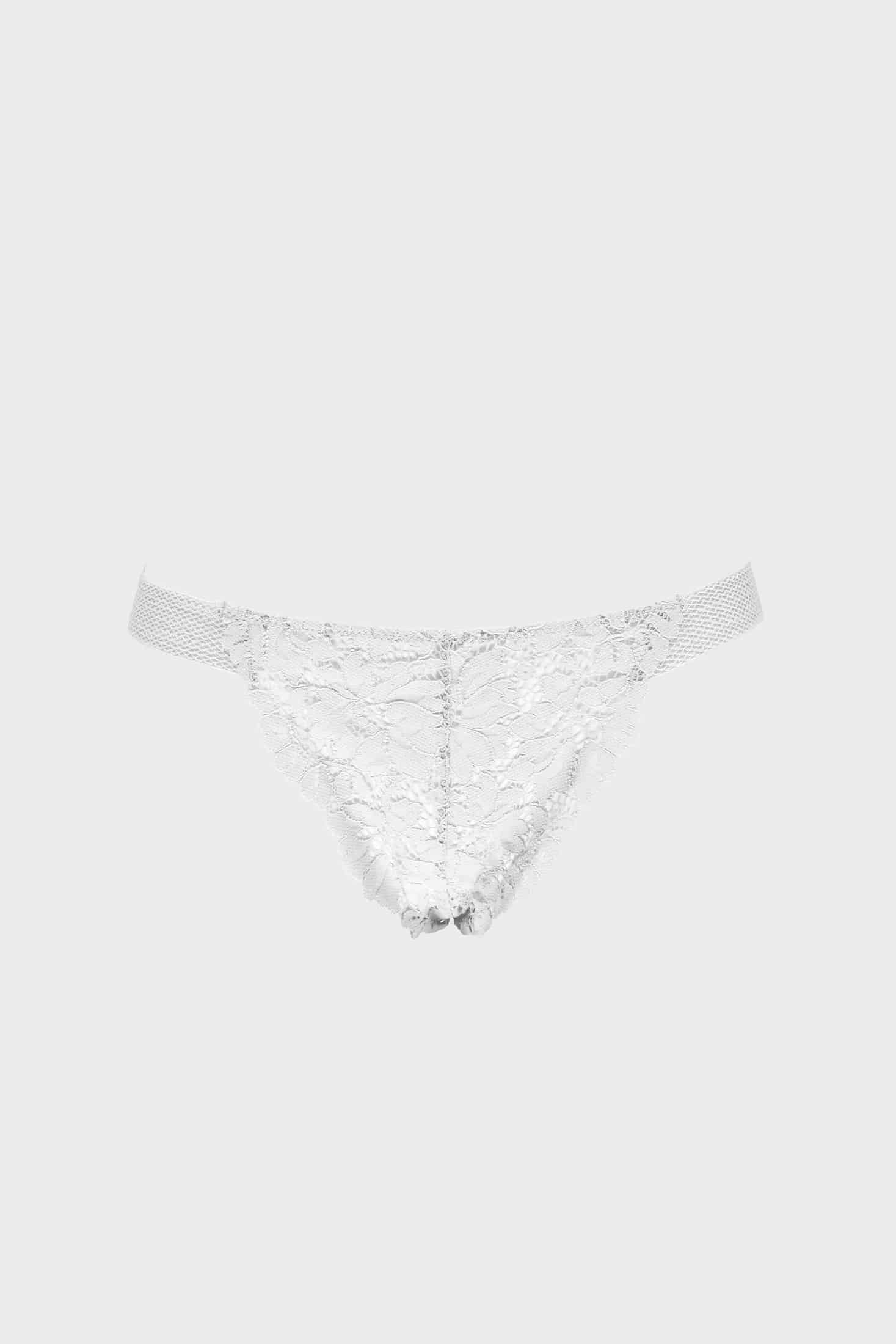 BRASILERA HILO ELLIPSE ENCAJE SEXY TOTAL COMODIDAD VINTAGE CRUDO - miniatura 3