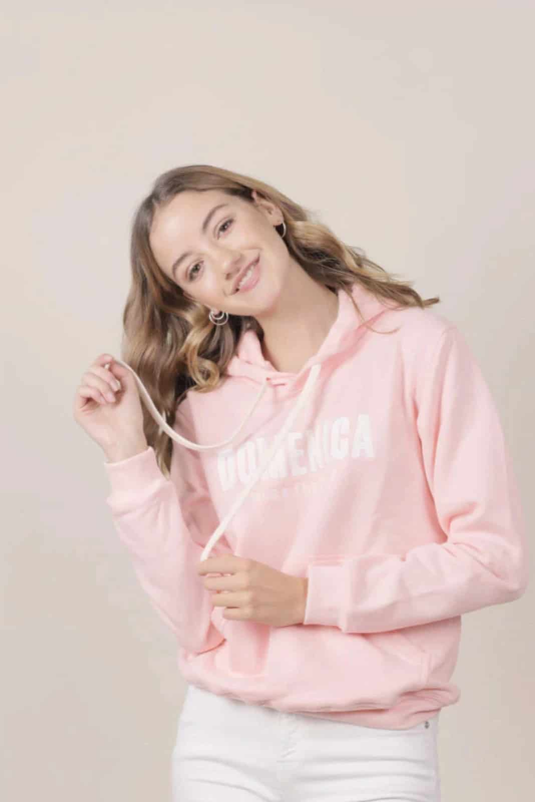 HOODIE DOMENICA ROSADO - UNISEX - miniatura 3