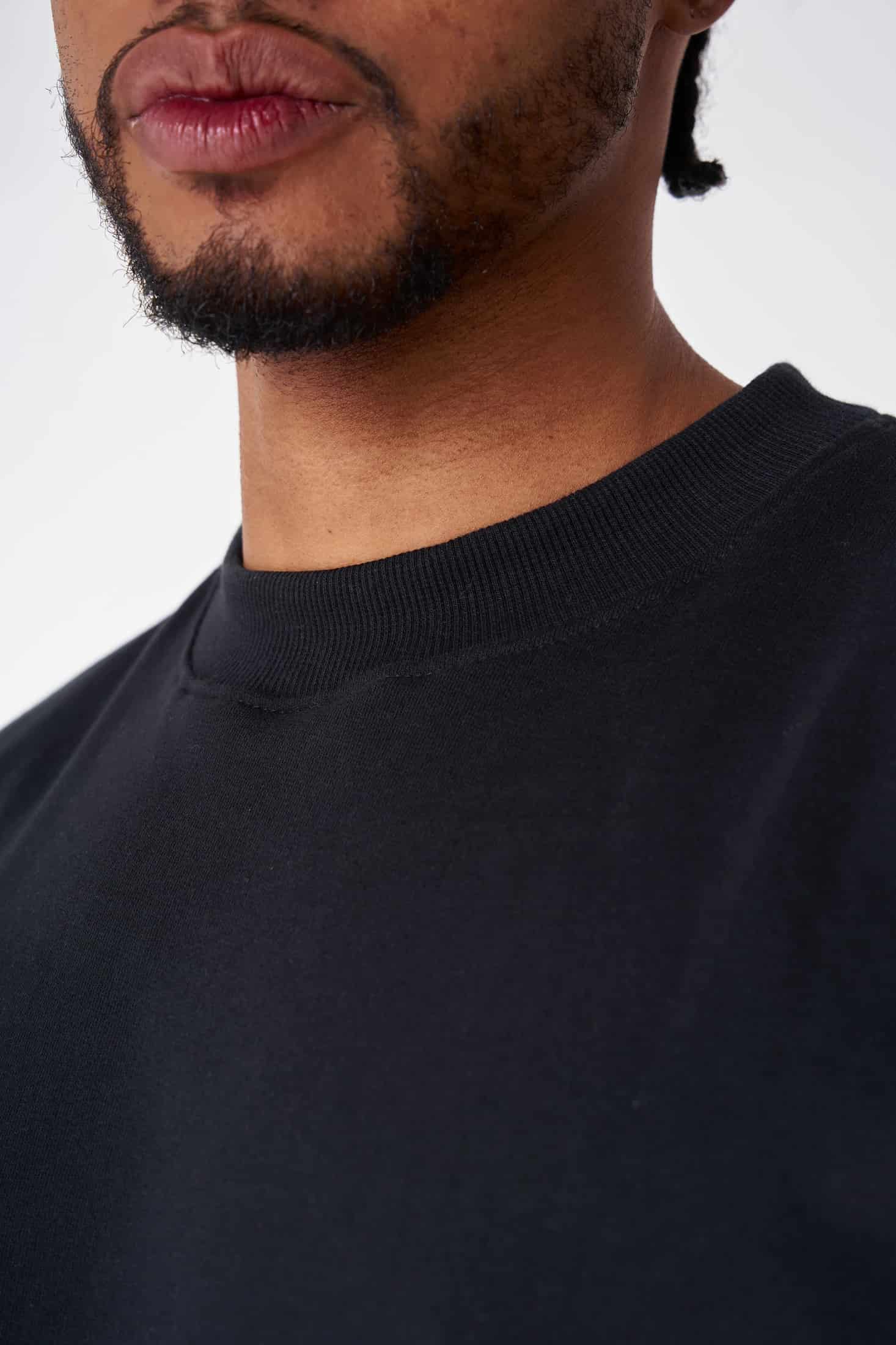 BOXY FIT 300 GRAMOS, 100% ALGODÓN NEGRA - miniatura 4