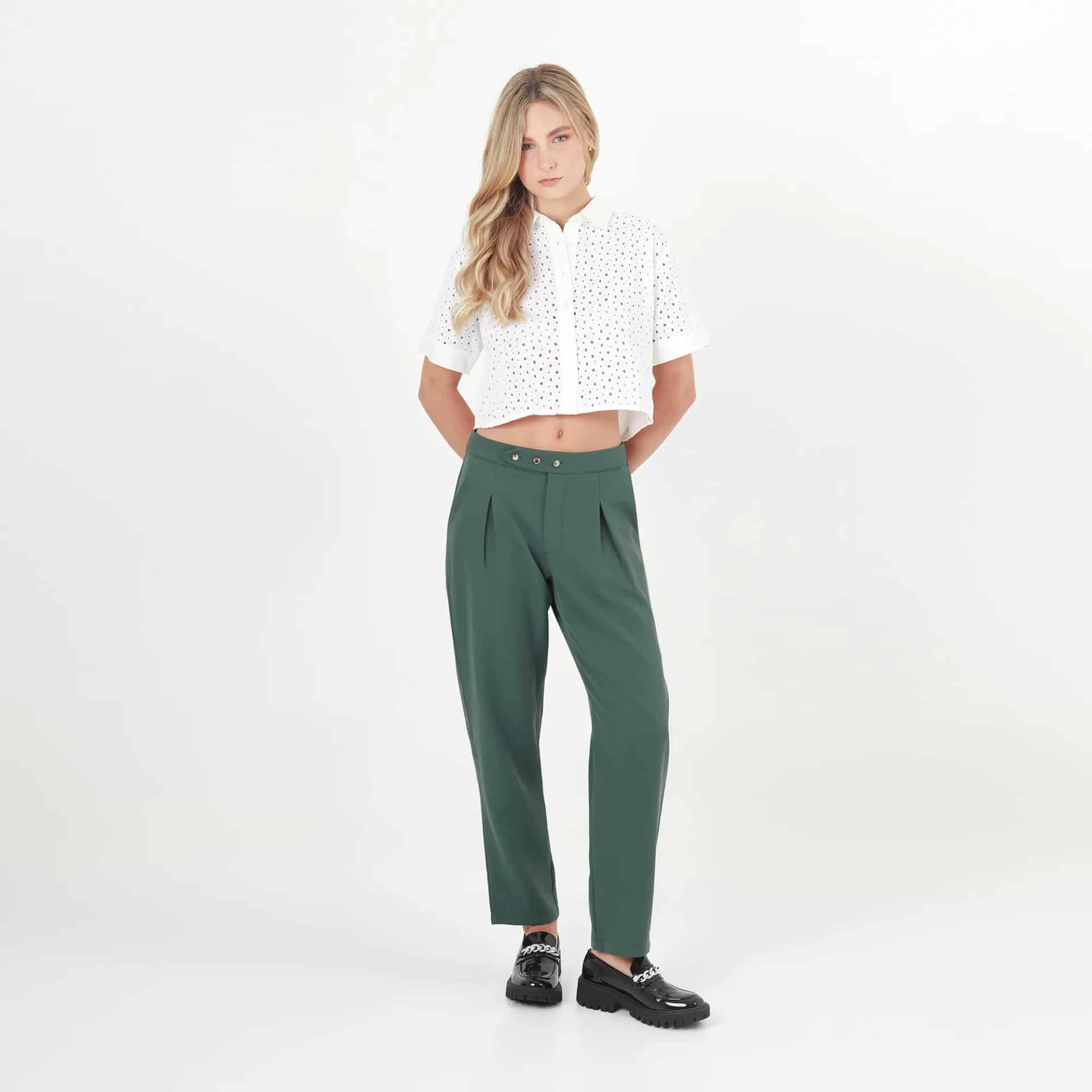Pantalon Tiro Alto Bota Recta - miniatura 1