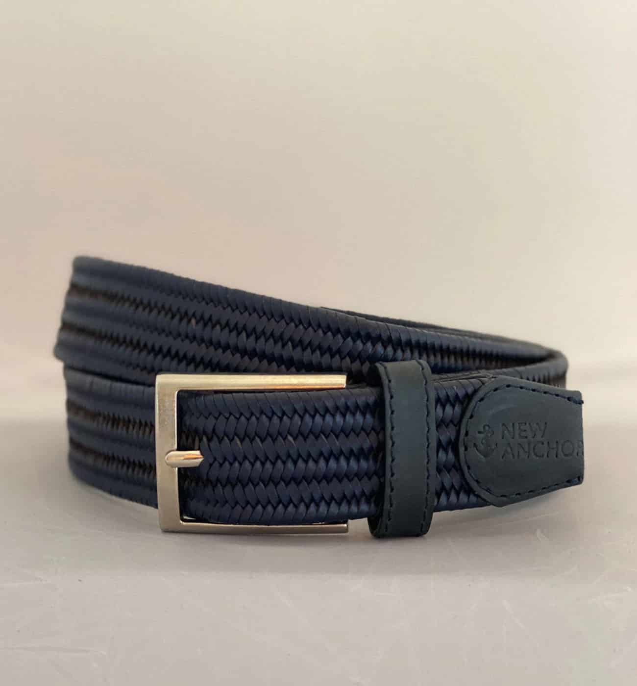 Blue Leather Belt - miniatura 1