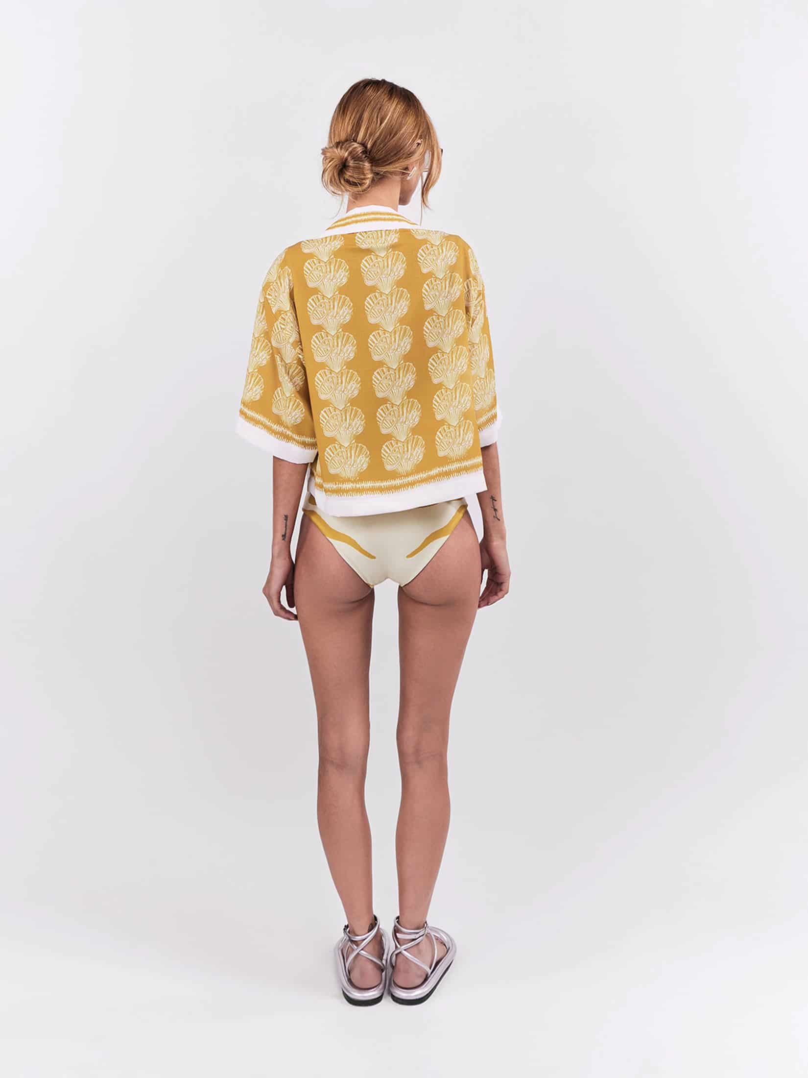 Cropped Blouse Oasis - Oro - miniatura 2