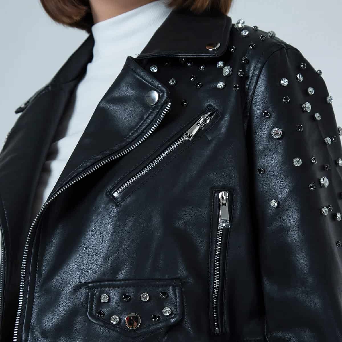 Chaqueta Sintetica Biker Crystal - miniatura 27