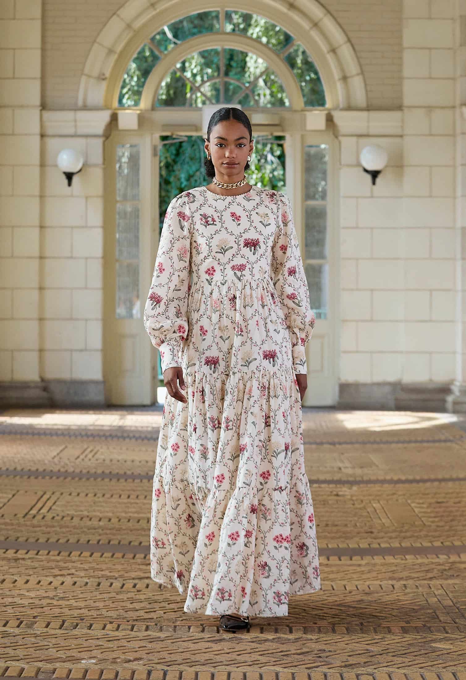 Nuez Orquidea Maxi Dress - miniatura 2
