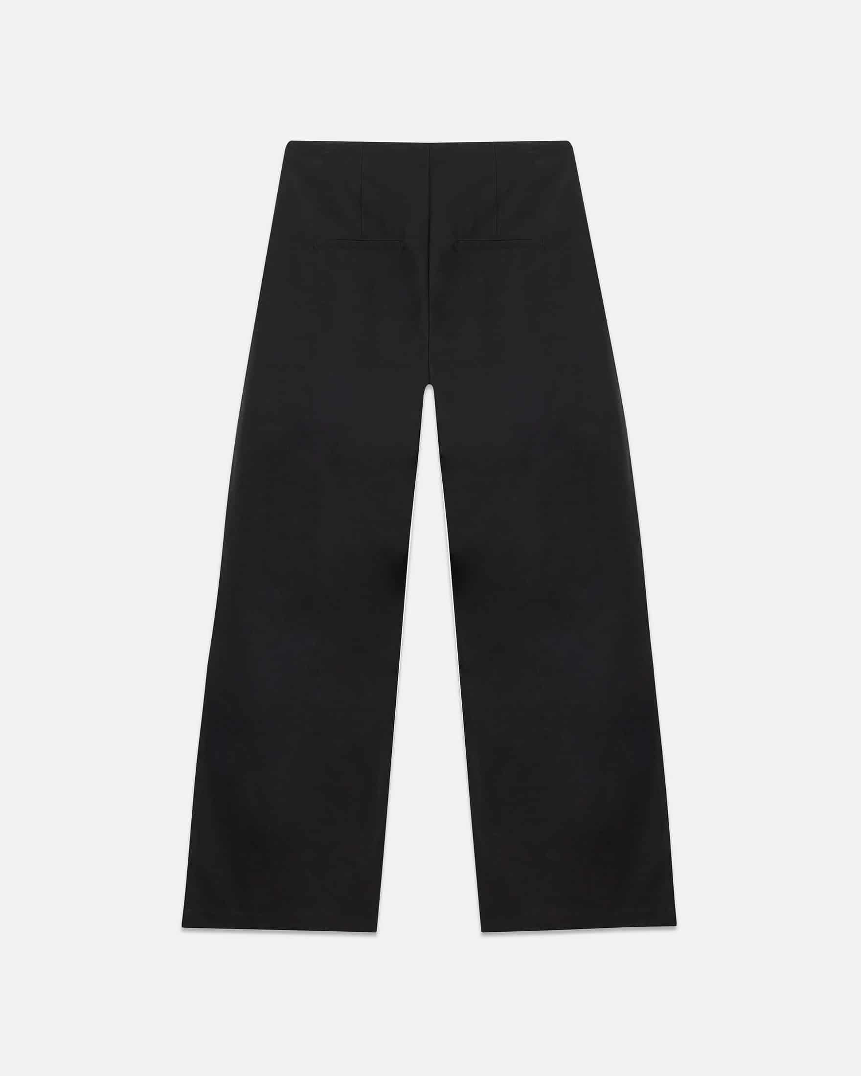 W Line Basic Wide Trousers Black - miniatura 2