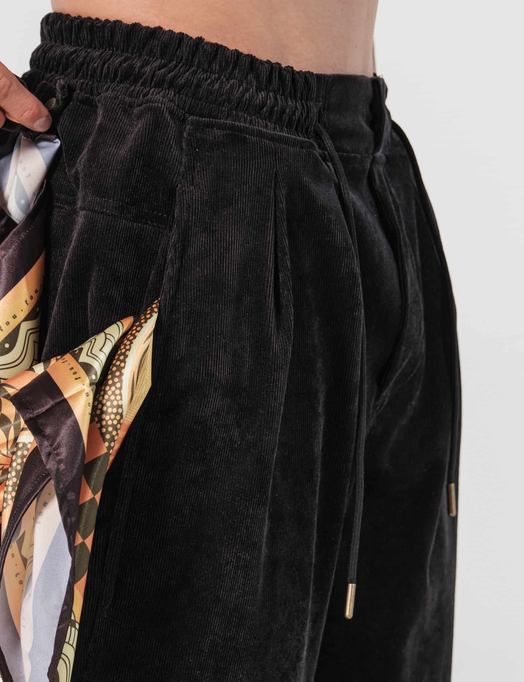 Pantalón Baggy Loose Fit Conexion Negro Hombre - miniatura 2