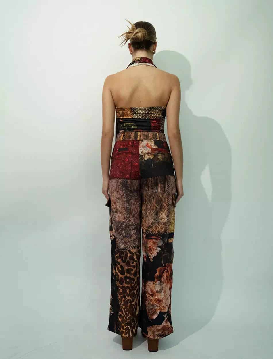 Women’s Cargo Pants in Patchwork - miniatura 3