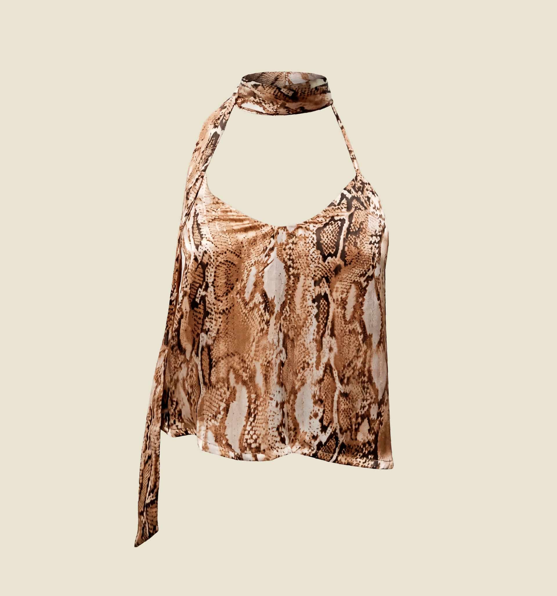 Blusa cuello halter con estola - miniatura 2