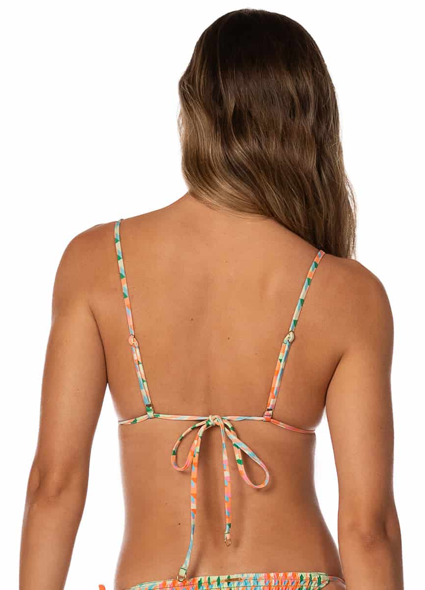 Maaji Dreamy Grid Zen Sliding Triangle Bikini Top - miniatura 3