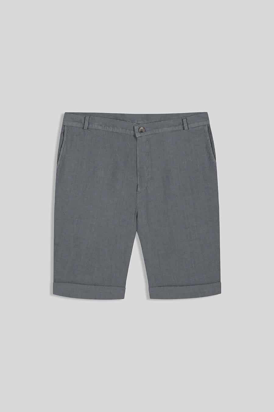 Men's linen bermuda grey - miniatura 1