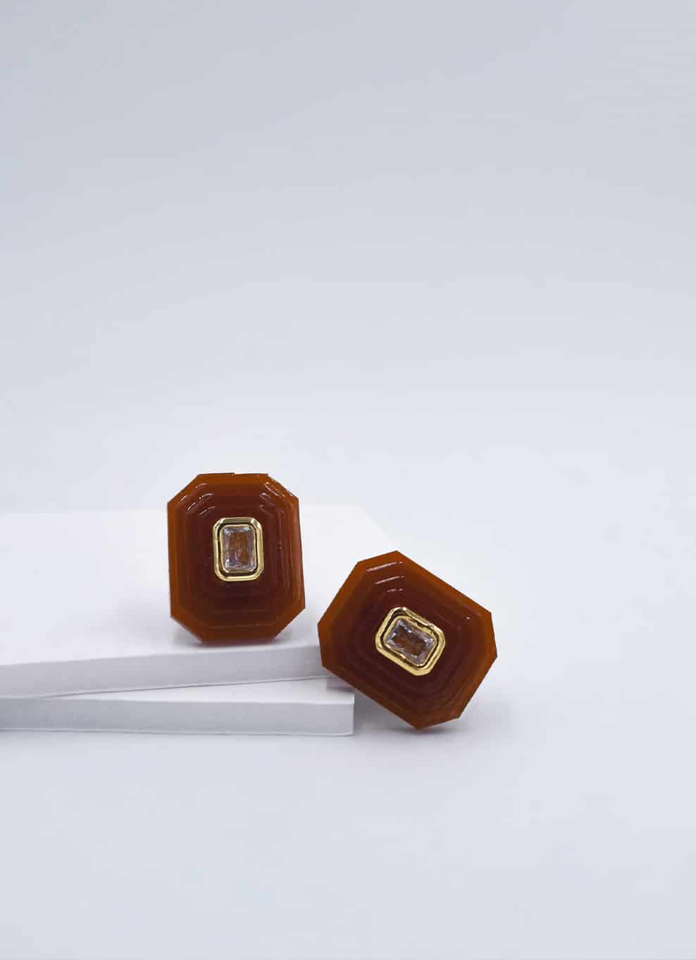 OTTAGONO S - BORDEAUX EARRINGS - miniatura 1