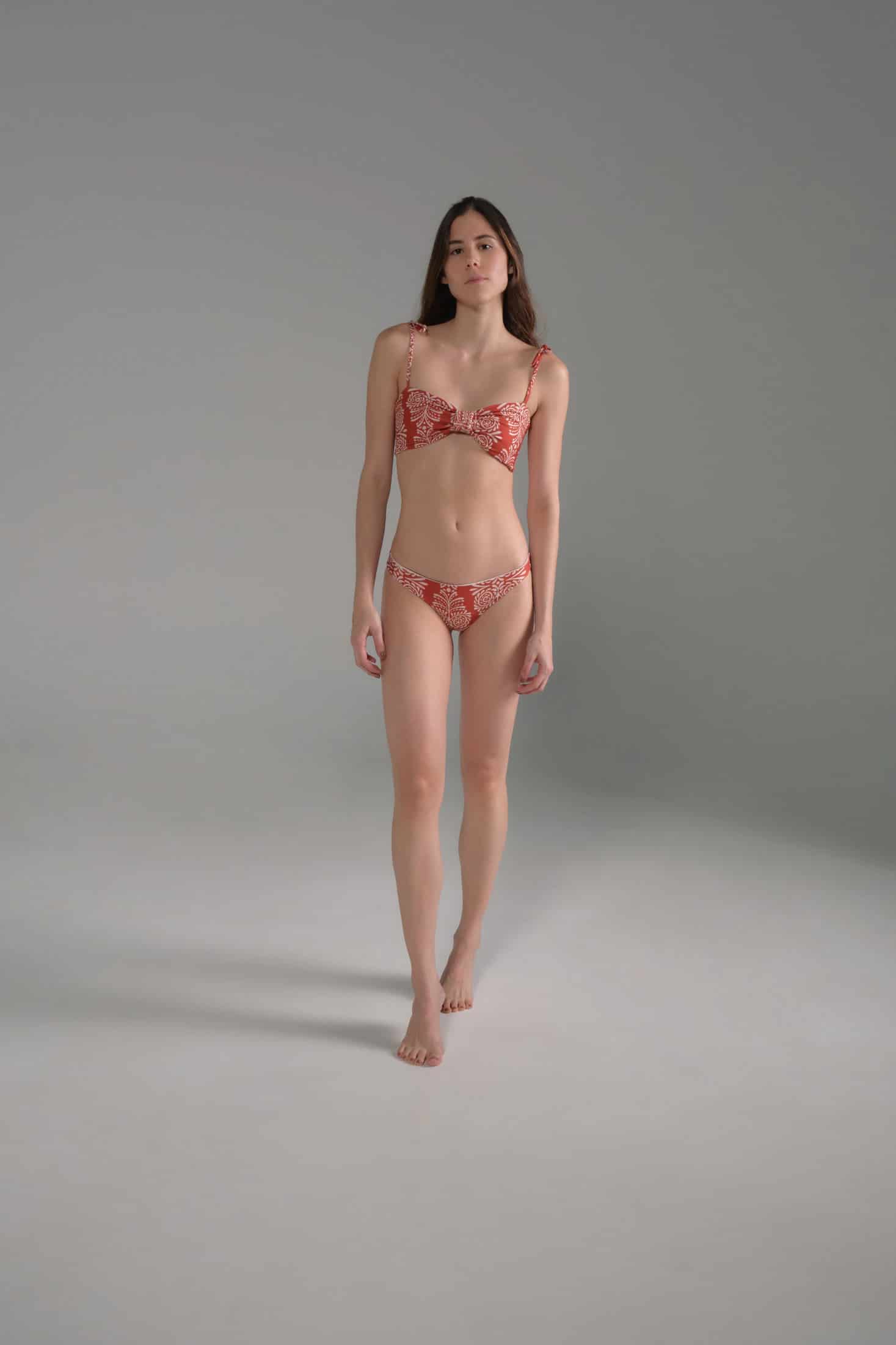 Guava Bottom / Red Arabesque - Orange Stripes - miniatura 2