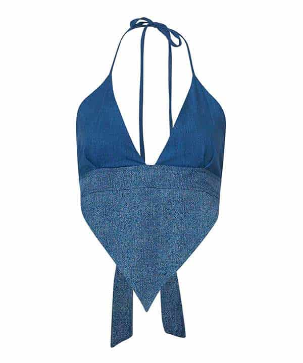 Missy Top in Faux Denim - miniatura 1