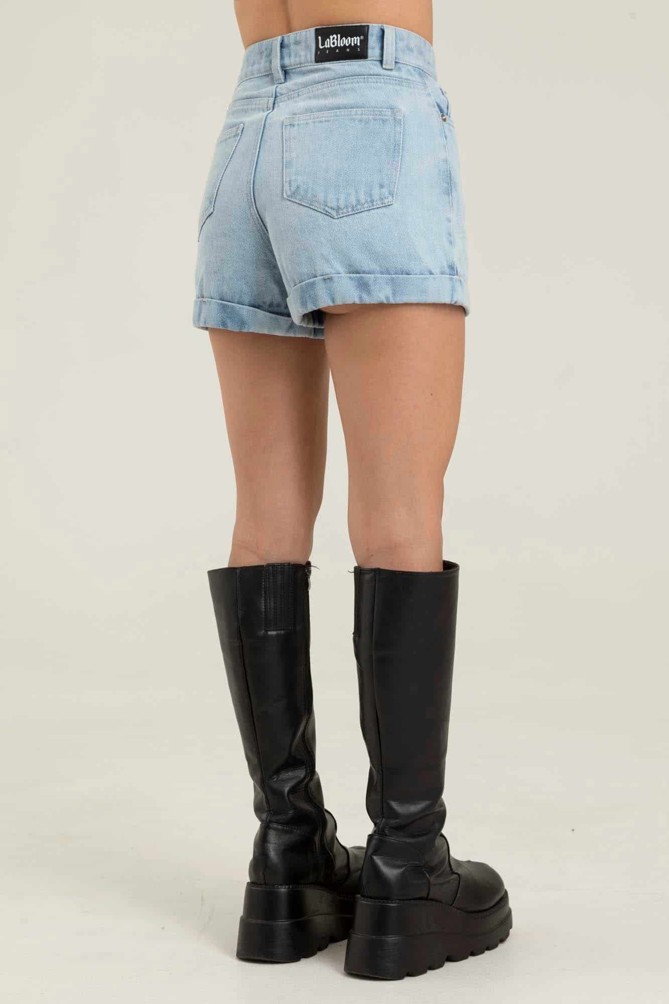LIGHT WASH DENIM SHORT - miniatura 10