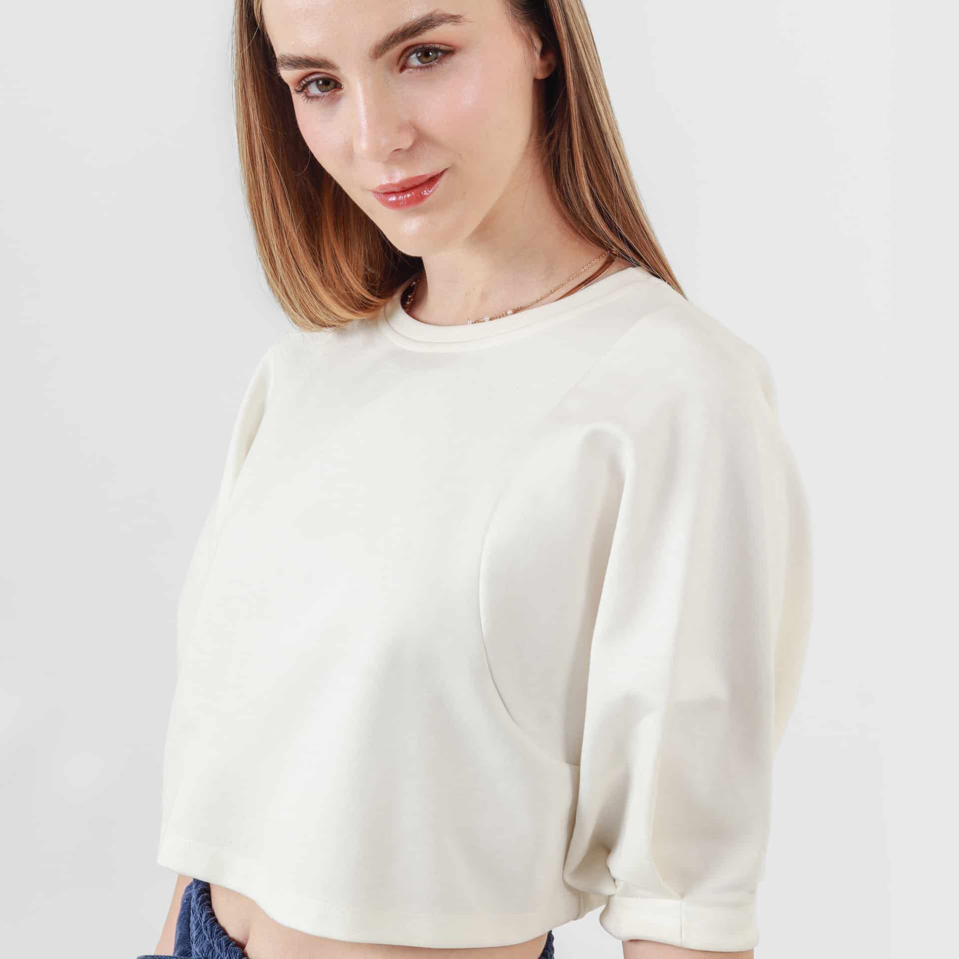 Camiseta Crop Manga 3Cuartos - miniatura 4